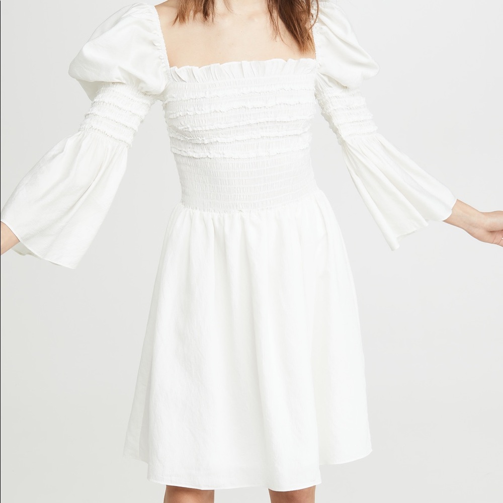 O.p.t. Luann dress. Size Medium. NWT! Never worn. Cream. Fully lined.